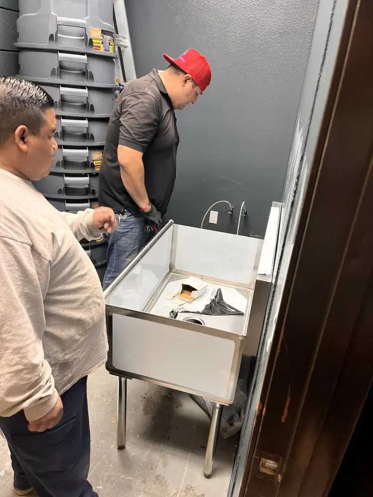 Commercial plumbing and sink installation in Hill Section